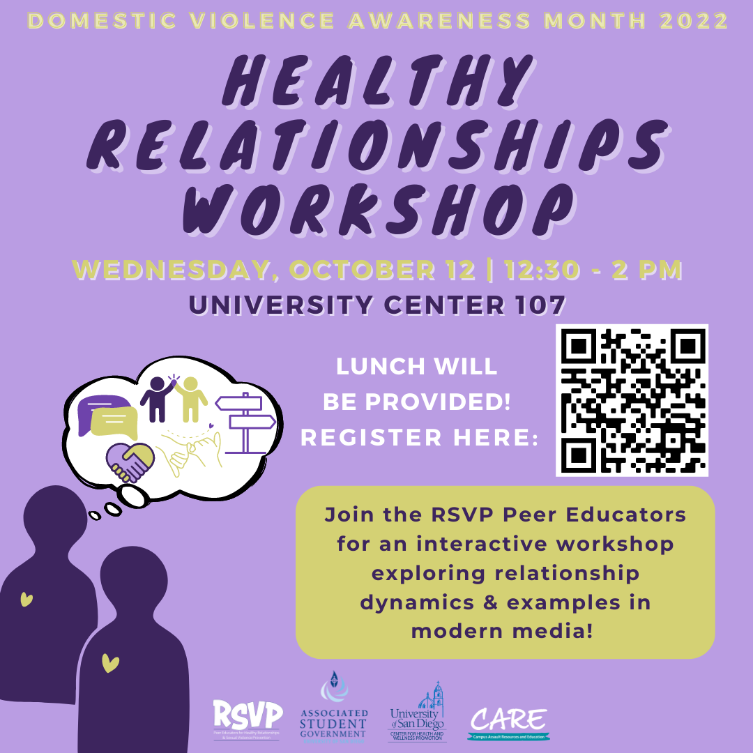 Lavender background with two dark purple human silhouettes with small green hearts on the bottom left of the post. There is a thought bubble with symbols of a text exchange, two hands high-fiving, a p