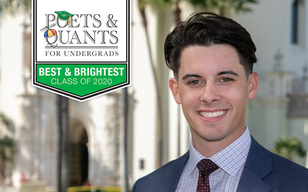 USD undergraduate business student Simon Finnie