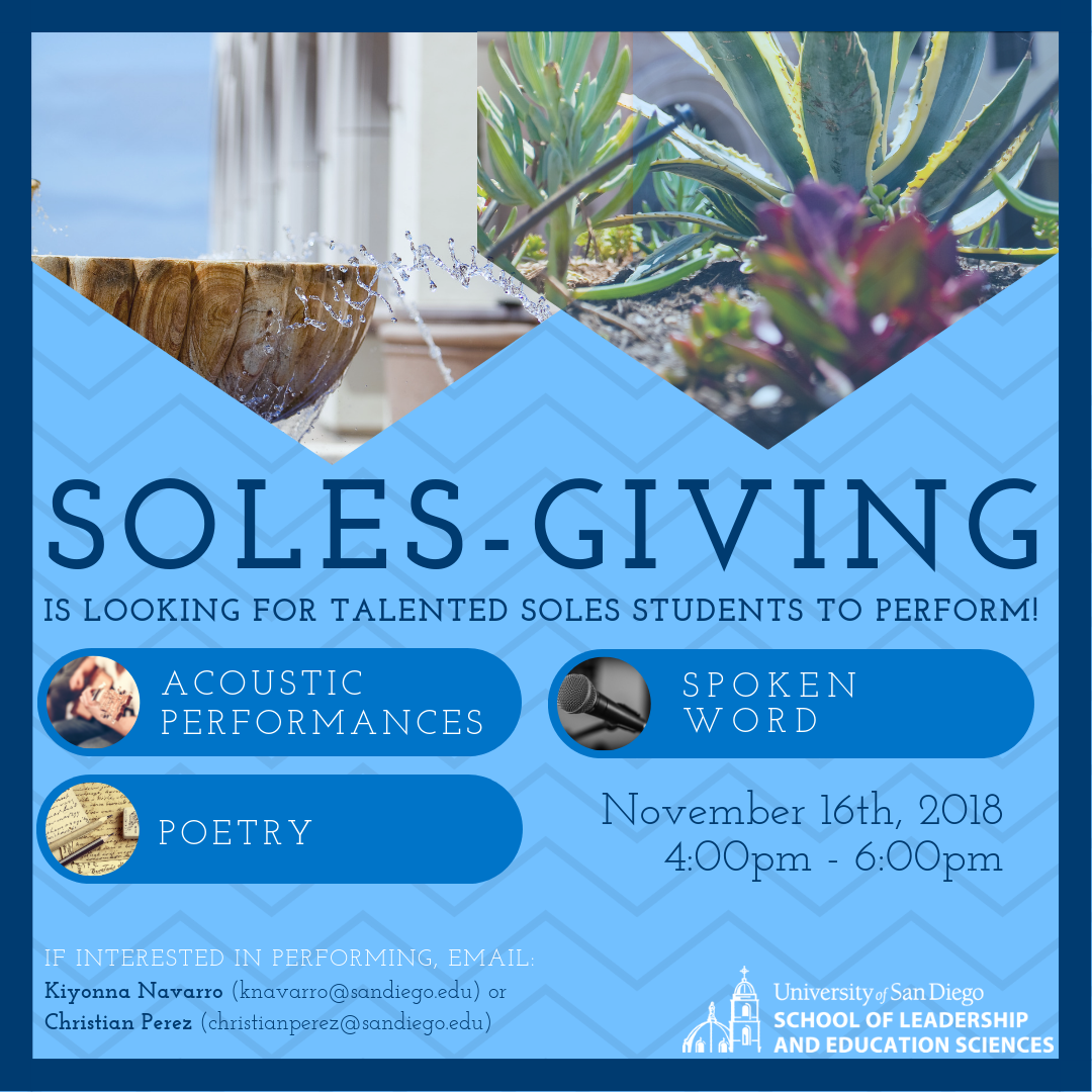 Soles-Giving Is looking for talent!