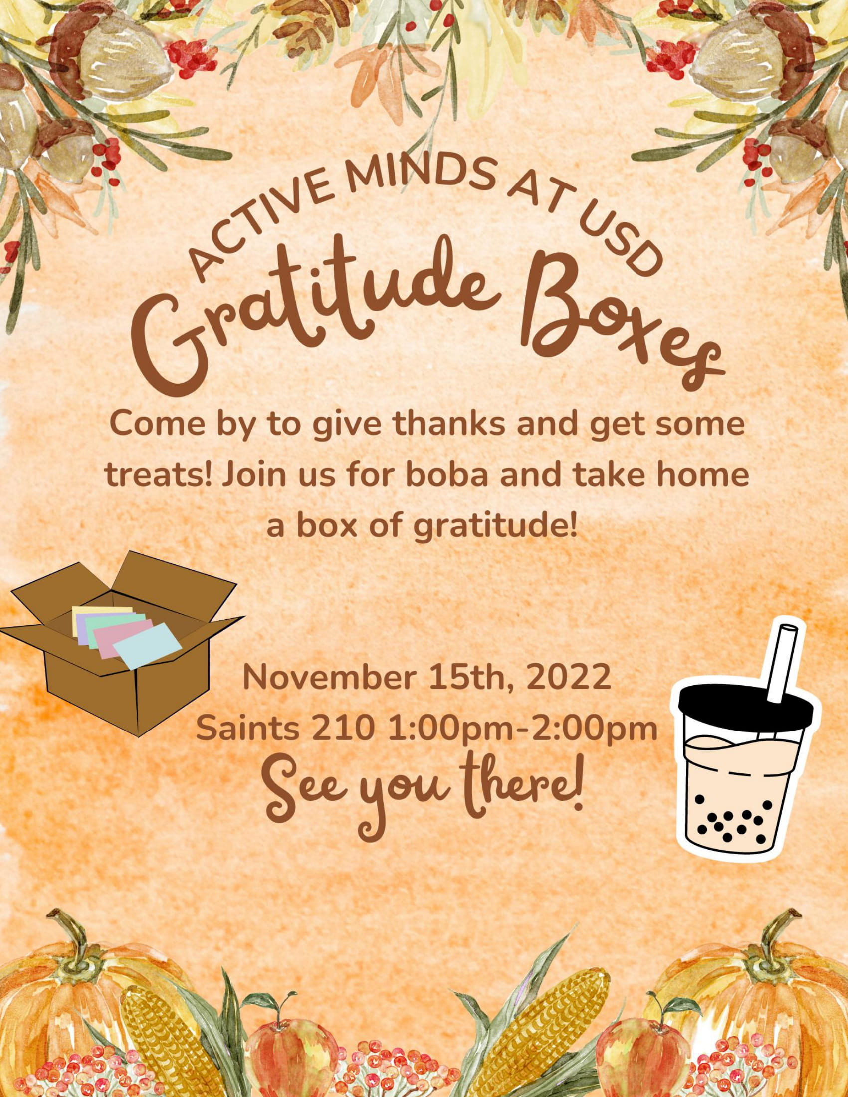 Gratitude Boxes with Active Minds