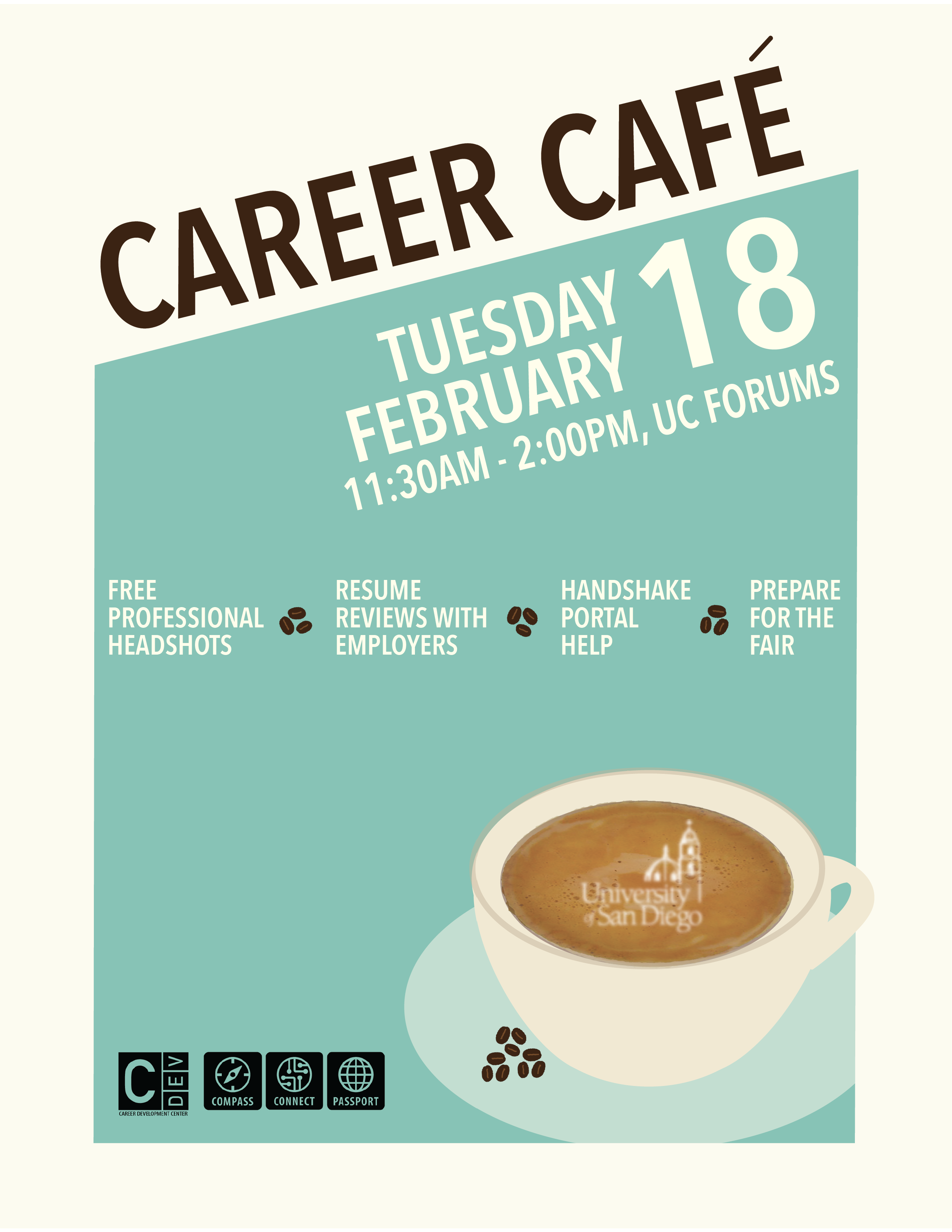 Career Cafe Tuesday, February 18 flyer