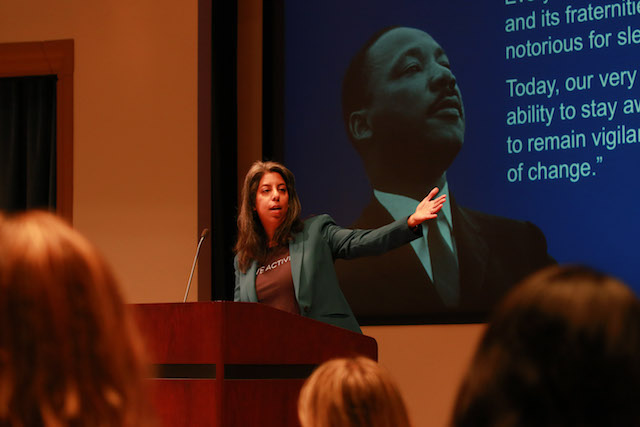 Featured speaker addresses crowd at USD SOLES Non Profit Governance Symposium