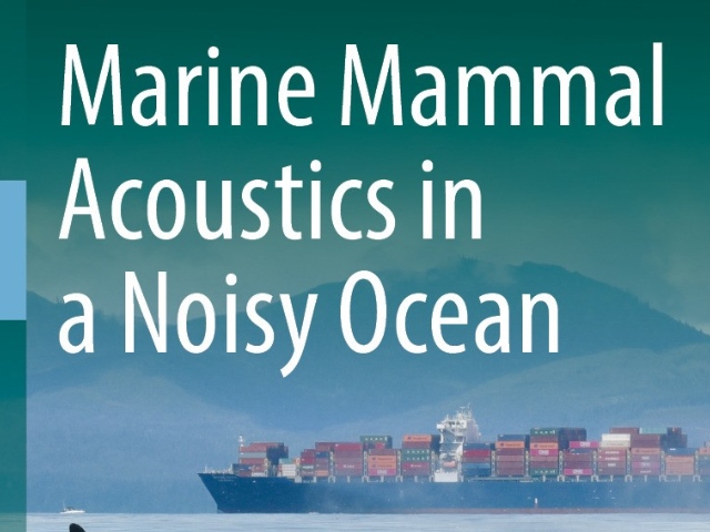 Front cover of publication, which reads "Marine Mammal Acoustics in a Noisy Ocean"