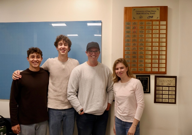 The students who participated in the COMAP competition.