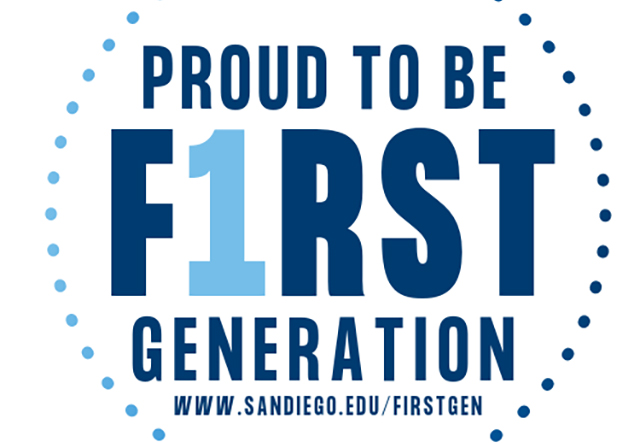 First Generation logo to recognize students, faculty, staff and alumni who identify as First-Gen.