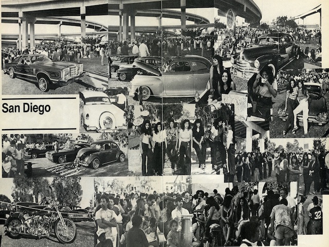 collage of black and white images of San Diego Lowrider community