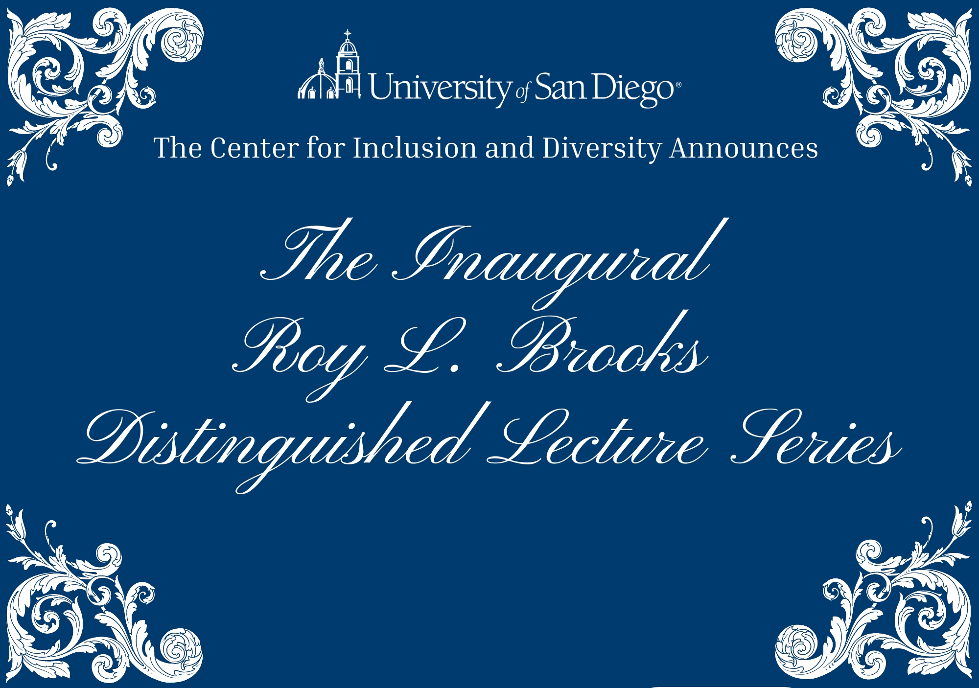 Invitation to the inaugural Roy L. Brooks Distinguished Lecture Series