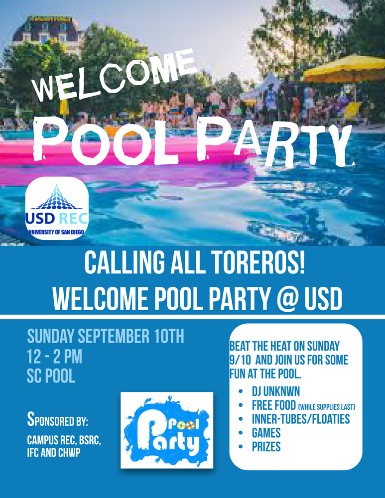 Welcome Week Pool Party