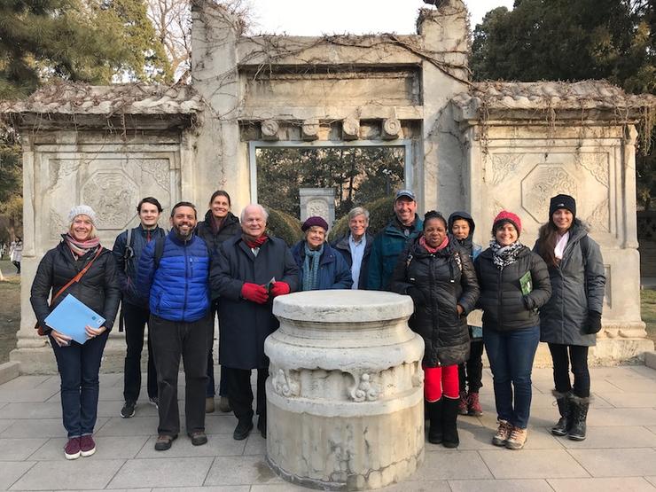 China Immersion faculty group photo outside of Matteo Ricci's tomb.