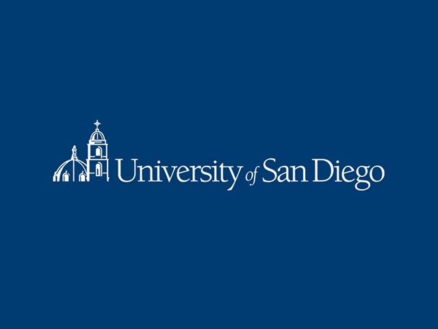 USD logo with dark blue background