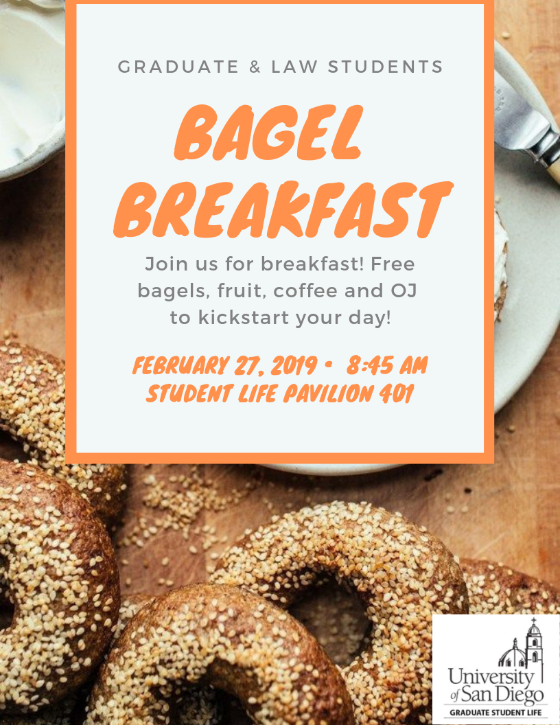 Flyer for Bagel Breakfast