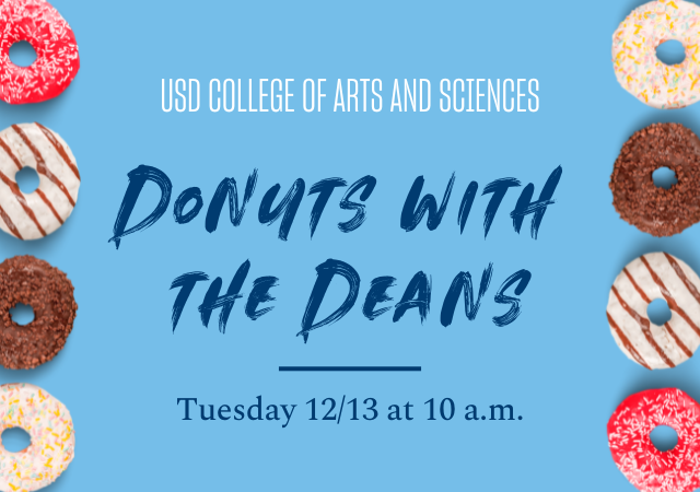 donuts with the deans banner