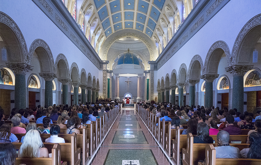 The annual fall semester Mass of the Holy Spirit takes place Aug. 20, 12:15 p.m., via livestream only, on what is to be a busy day/night for USD virtual events.