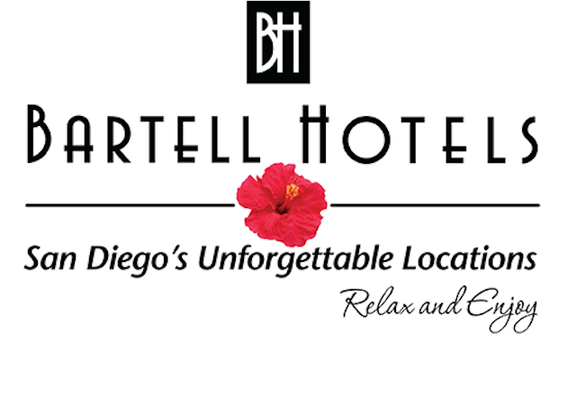 Bartell Hotels logo with flower