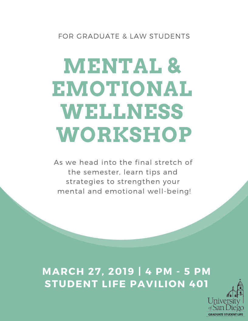 Flyer for Mental and Emotional Wellness Workshop
