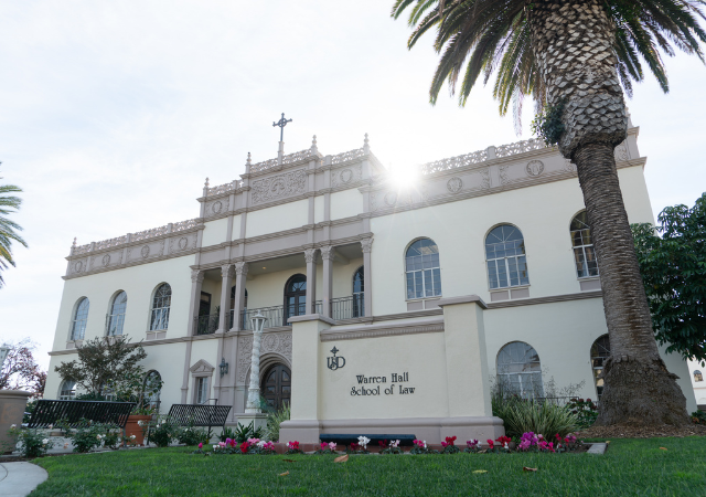 Image of Warren Hall, which houses USD School of Law
