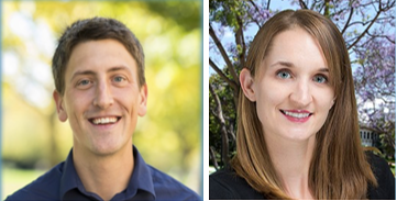 Adam Boocher on the left and Amy Boocher on the right.