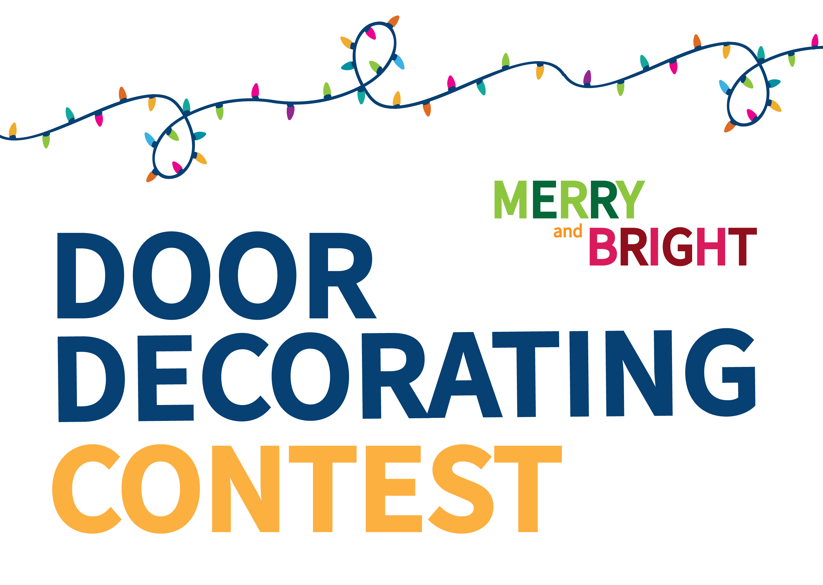 Door Decorating Contest Graphic Text