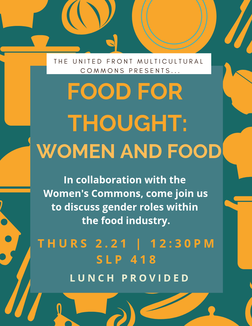Flyer for Food for Thought: Women and Food
