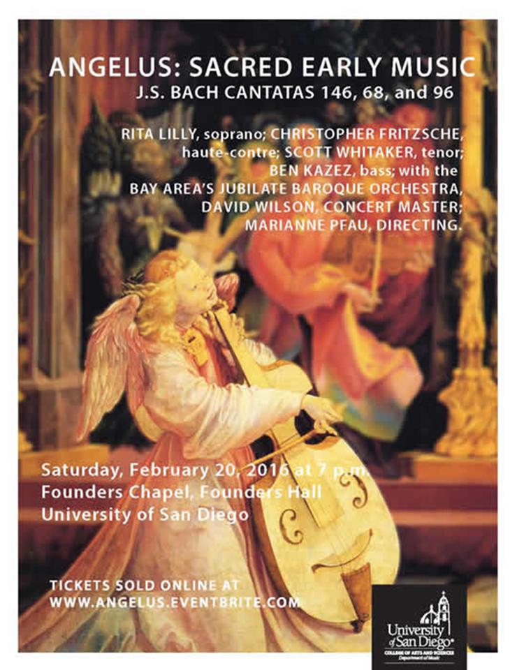 Annual Angelus Lenten Concert Flyer