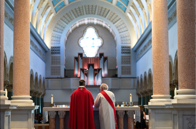 Mass of the holy spirit ceremony image