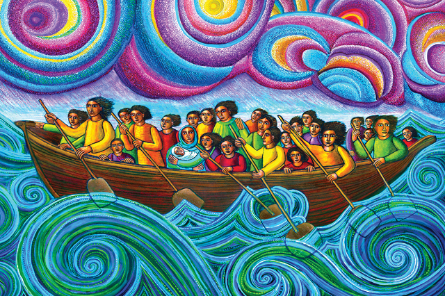 All Faith Service image: john August Swanson's "The Storm"