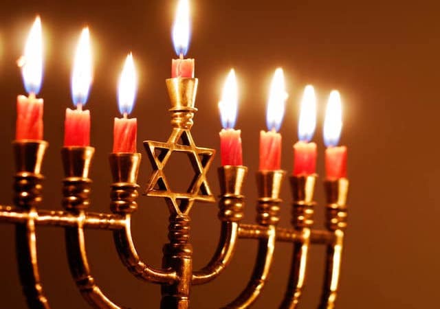 Hanukkah candles