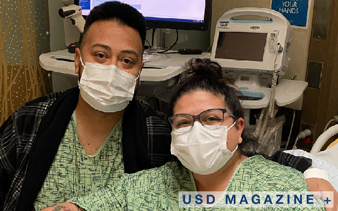 Pictured: Joe Gonzales ’19 (MSN) and Amanda Cuellar ’11 (MSN), ’19 (MSN)
