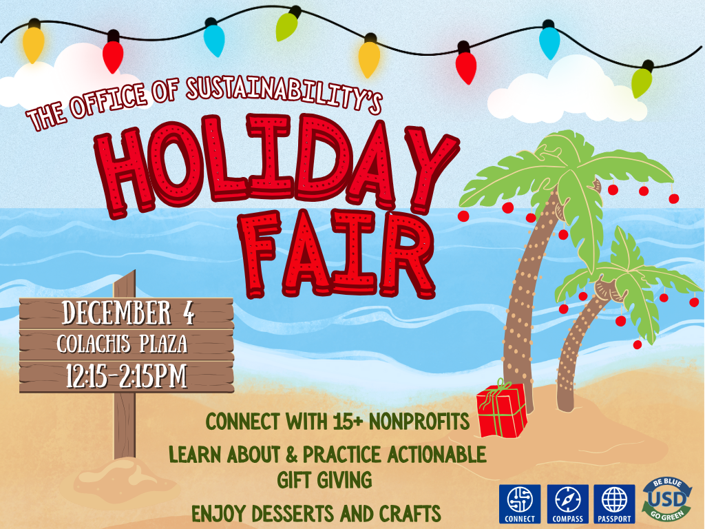 Flyer for the Office of Sustainability's 2025 Holiday Fair
