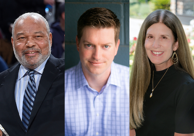 Bernie Bickerstaff, Curtis Chambers and Kimberly Koro