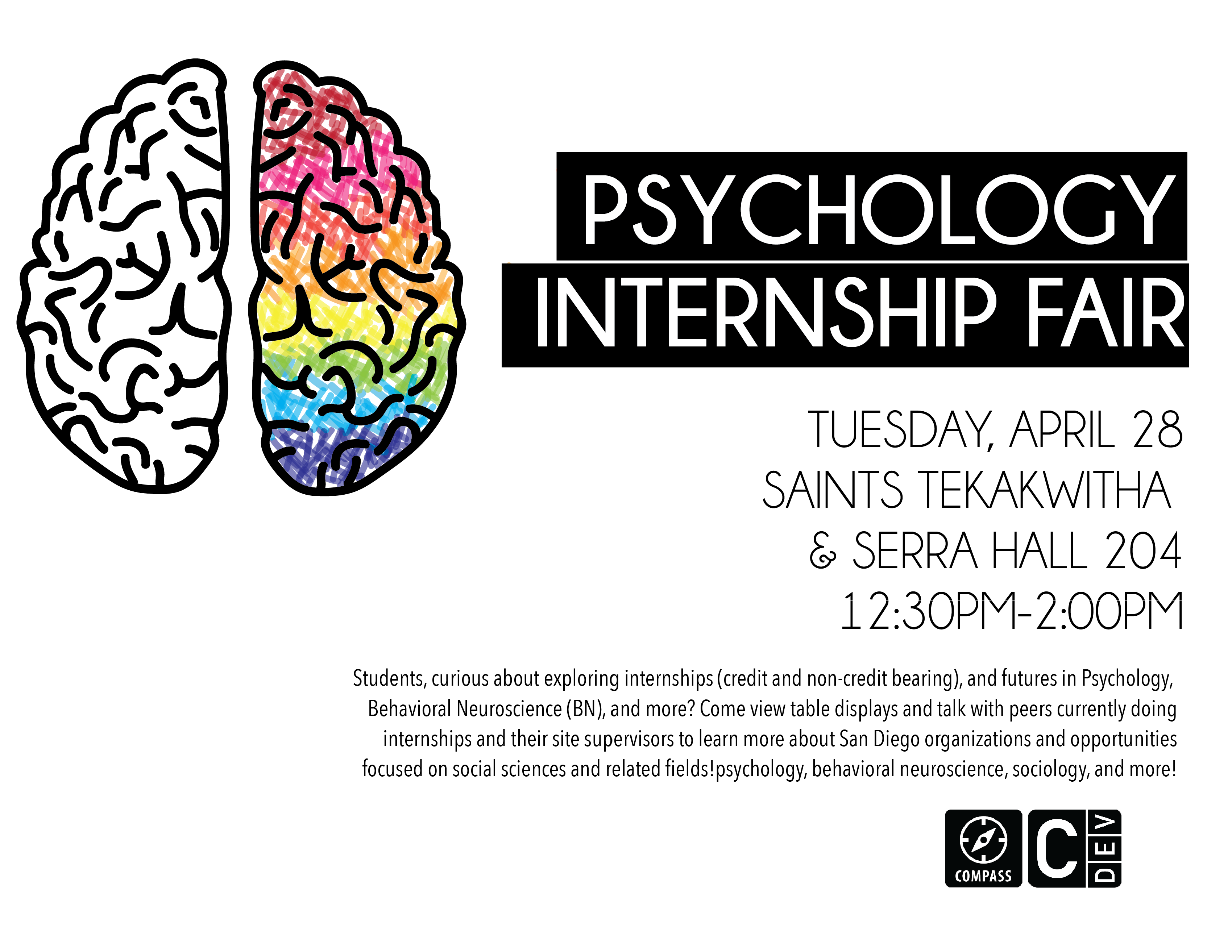Psychology Internship Fair Flyer