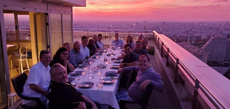 USD master's in executive leadership students on a sailboat in the Mediterranean Sea