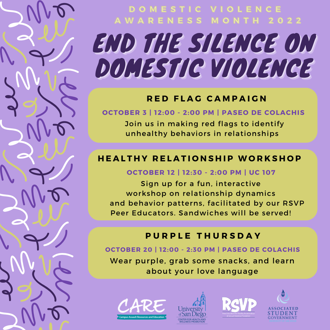 San Diego County Domestic Violence Awarness Month Events 2024 2024