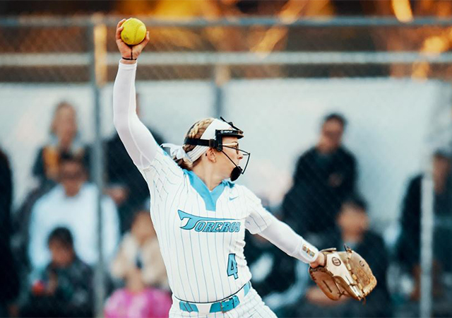 Delaney Heller has been a solid pitcher for the USD softball team this season. She had four wins in the team's six games this past weekend.