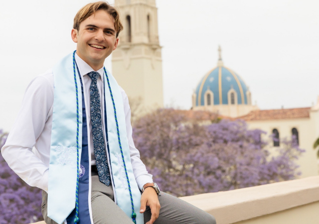 Bryson Patterson is a double-major and graduating this May