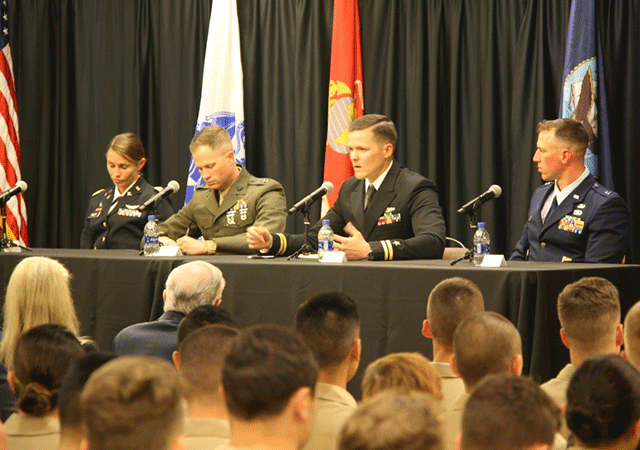 Speakers at the CLP included officers from the Navy, Marine Corps, Army, and Air Force.