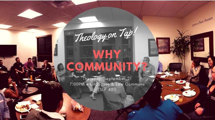 Flyer for Theology on Tap