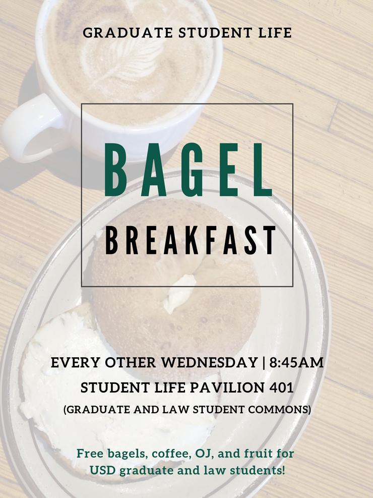 GSL Bagel Breakfast every other Wednesday