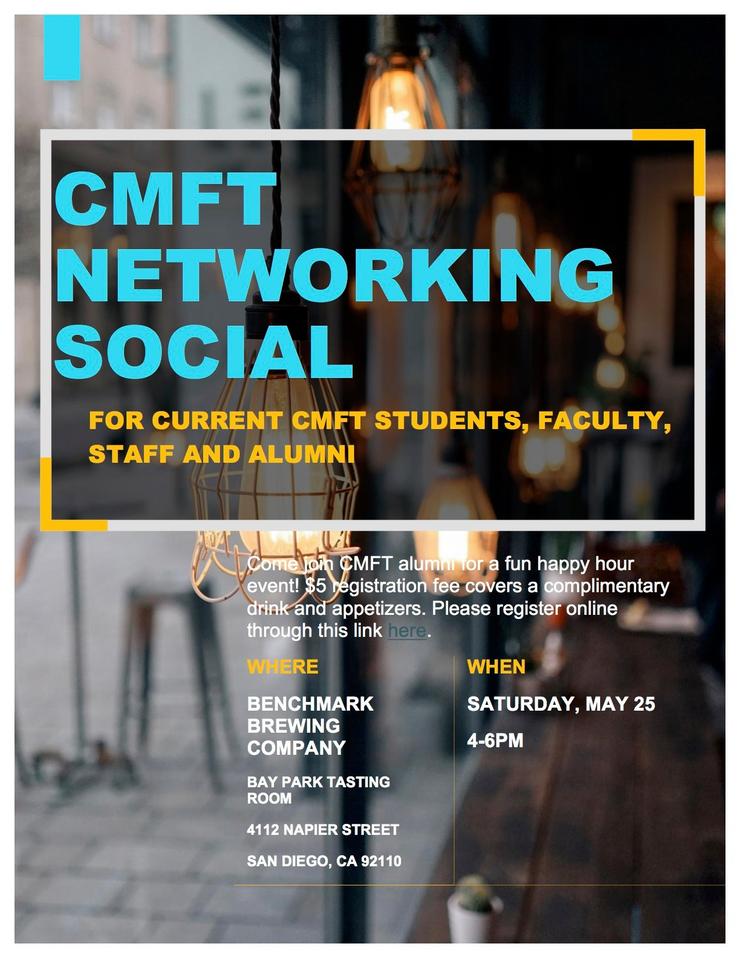 CMFT Alumni Happy Hour Flyer