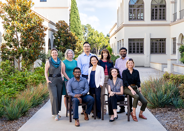 ResDataNexus Initiative Team (from left to right): Amanda Makula (Associate Professor, Copley Library), Margaret Leary (Assistant Provost, Institutional Research & Effectiveness), Md Nafee Al Islam (Assistant Professor, Computer Science), Jae Kim (Associate Professor, Industrial & Systems Engineering), Truc Ngo (Vice Provost for Research and Administration), Traci Merrill (Director, Office of Sponsored Programs), Joy Brunetti (Web Manager, Information Technology Services), Satish Attili (Enterprise Applications Team Lead, Information Technology Services), Amy Pham (Associate Professor, Copley Library)