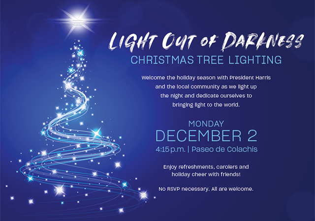 Light out of Darkness Christmas Tree Lighting Event