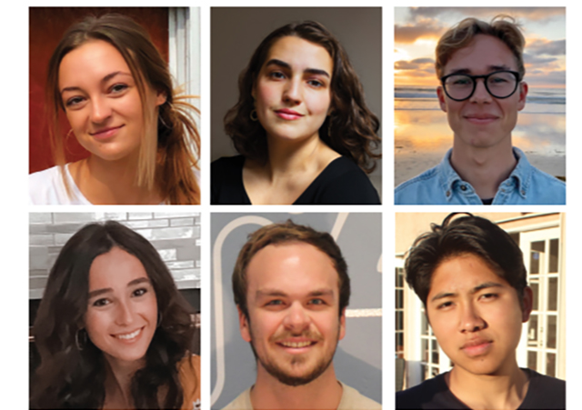 Cohort for the 2019-20 Keck Undergraduate Humanities Research Fellows who gave their final reports on Monday