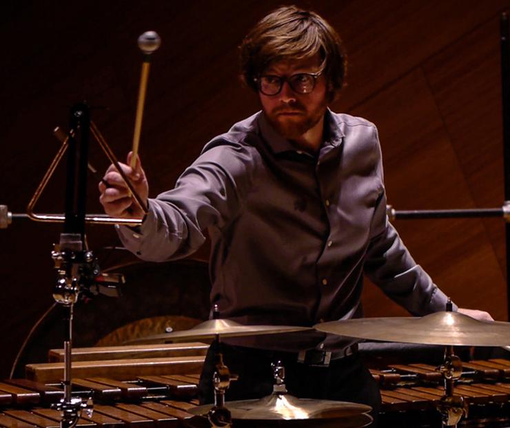 Percussionist Ryan Nestor Performing