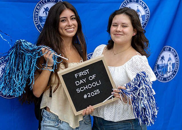 Students on first day of school