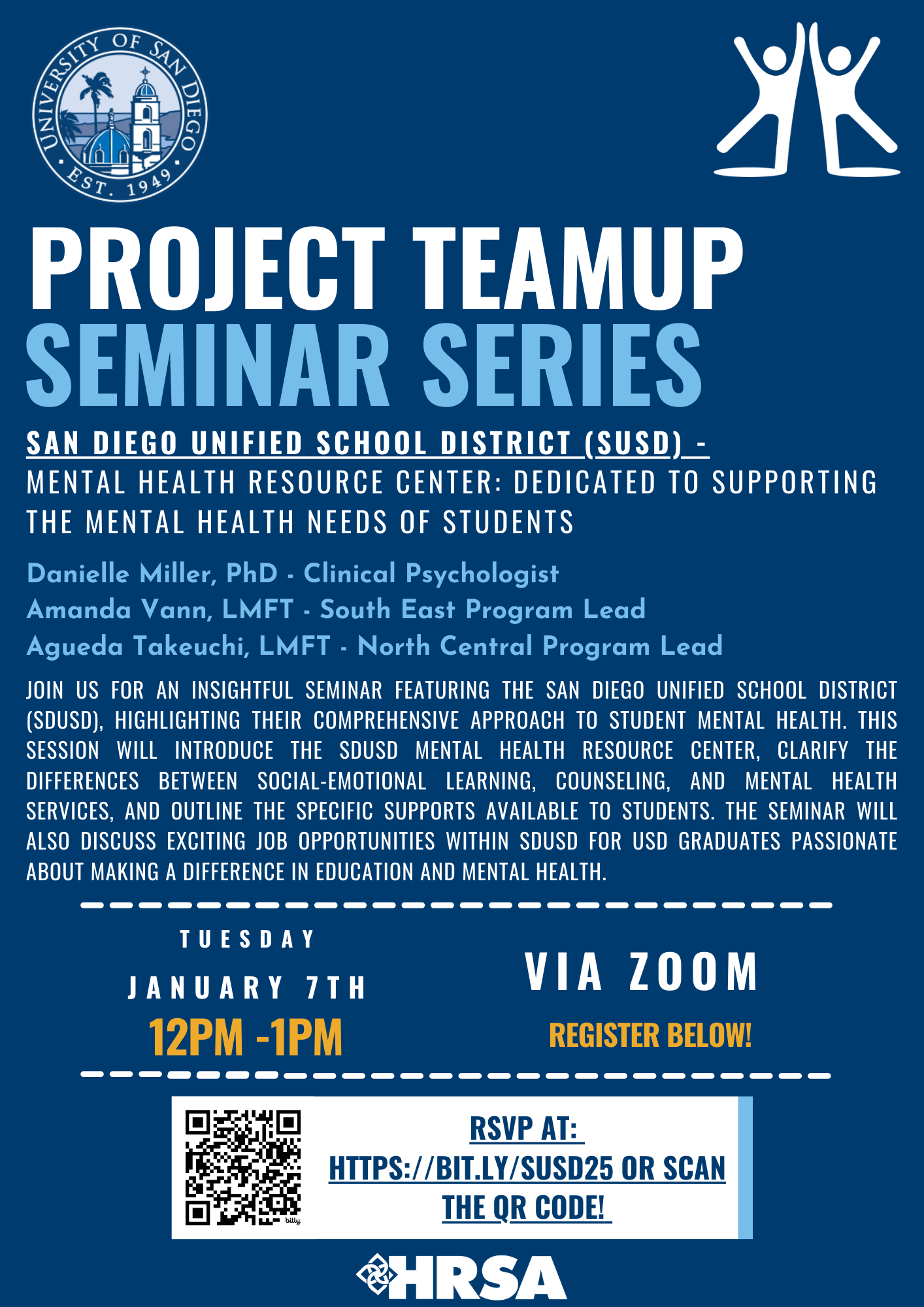 Campus Event Project TeamUP Seminar Series San Diego Unified School