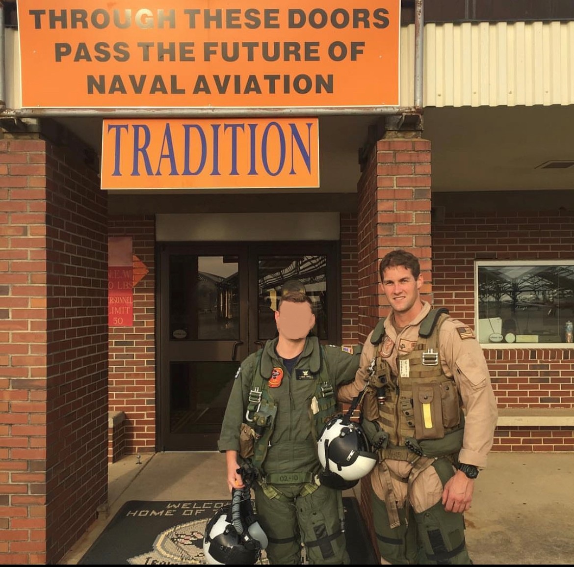 Jesse Tobey outside flight school