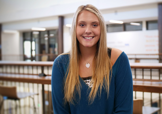 Photo of Mackenzie Sherrod, first-year student at USD
