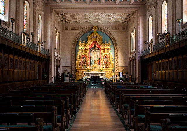 Interior photo of Founders Chapel