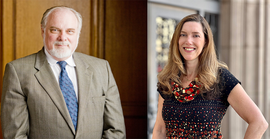 CAI Executive Director Robert C. Fellmeth (left) and CAI Senior Policy Advocate Amy Harfeld (right)