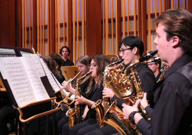USD Wind Ensemble performing